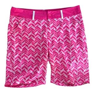 Birdies and Bows Pink Print Golf Shorts